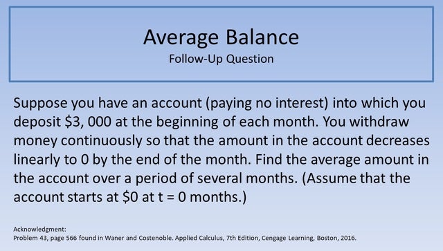 Average Balance FUQ 640