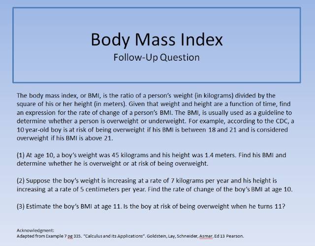 Body Mass Index FUQ 640