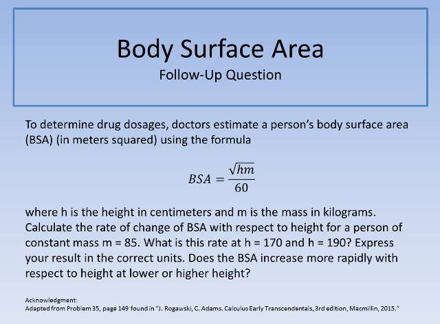 Body Surface Area FUQ 640
