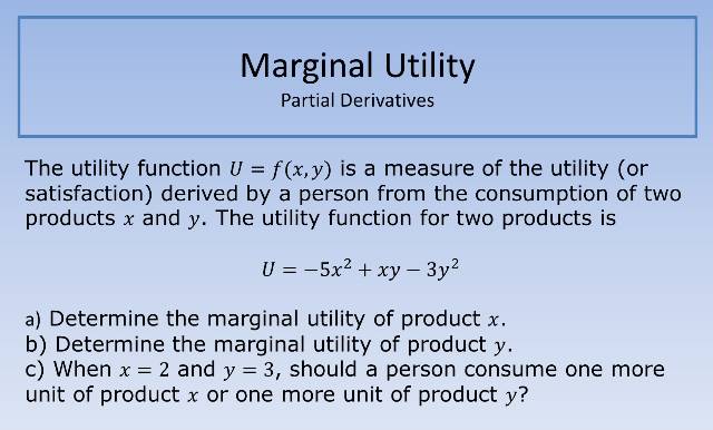 Marginal Utility 640
