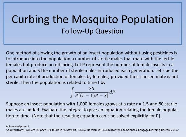 Curbing the Mosquito Population FUQ 640