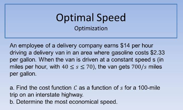 Optimal Speed 640