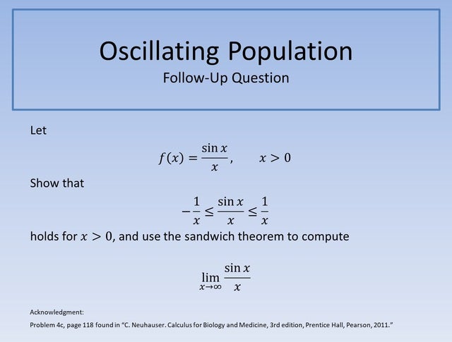Oscillating Population FUQ 640