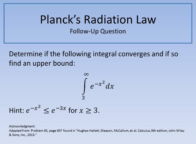 Planck's Radiation Law FUQ 640