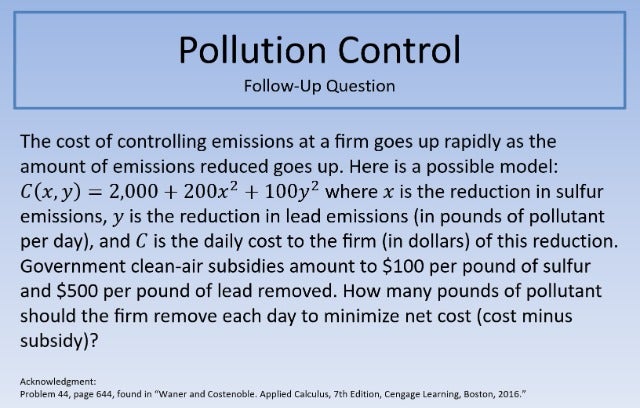 Pollution Control FUQ 640