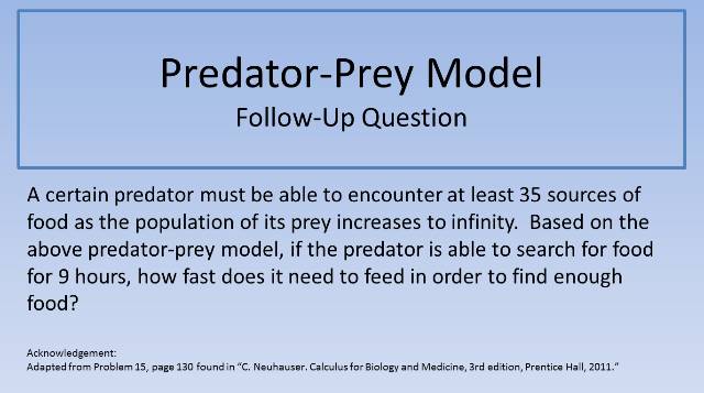 Predator-Prey Model FUQ 640