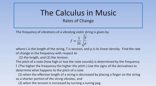 The Calculus in Music