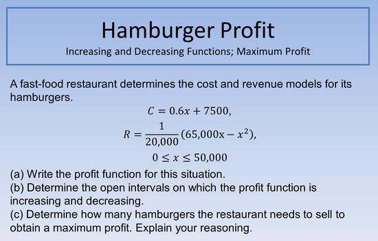 Hamburger Profit