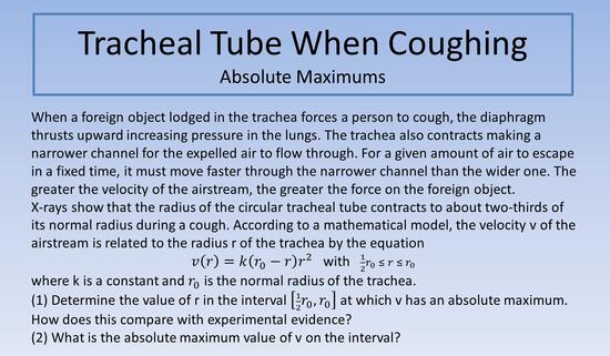 Tracheal Tube When Coughing