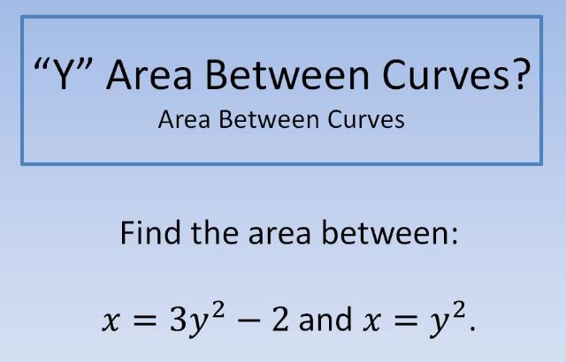 "Y" Area Between Curves 640